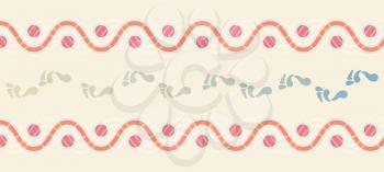Royalty Free Clipart Image of an Ornamental Patterned Border