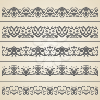 Royalty Free Clipart Image of Ornate Borders