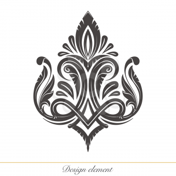 Ilustration of a hand drawn design element for decorations .