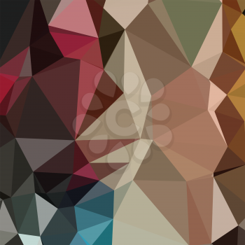 Low polygon style illustration of a butterscotch brown abstract geometric background.