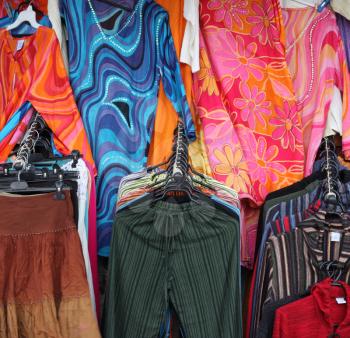Royalty Free Photo of Hanging Clothes