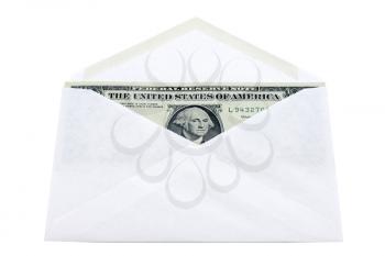 Royalty Free Photo of an Envelope With American Dollar Bills