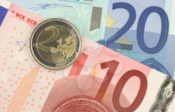 Royalty Free Photo of Euro Currency Up Close