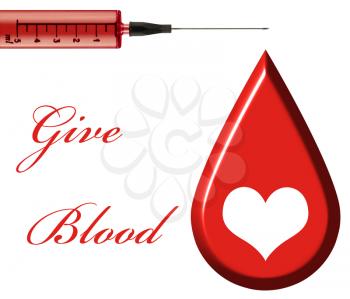 Royalty Free Photo of a Blood Donor Sign