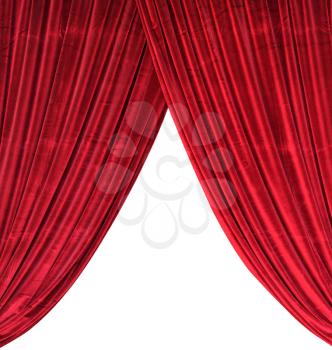 Royalty Free Photo of a Red Curtain