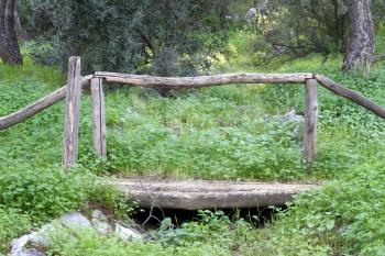 Royalty Free Photo of a Small Wooden Bridge