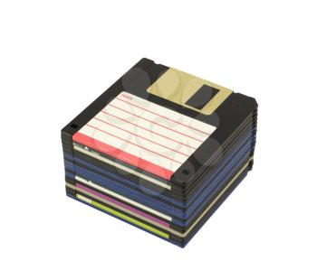 Royalty Free Photo of a Stack of Floppy Discs