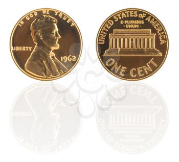 Royalty Free Photo of a USA One Cent Coin