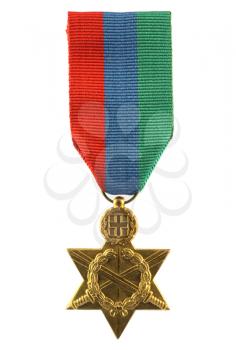 Royalty Free Photo of a World War II Greek Medal