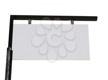 Blank sign isolated in white