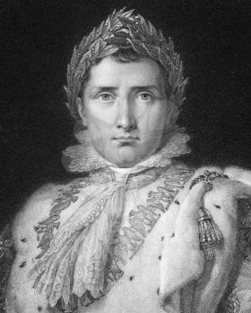Napoleon Bonaparte (1769-1821) on engraving from 1800s. Emperor of France. One of the most brilliant individuals in history, a masterful soldier, an unequalled grand tactician and a superb administrat