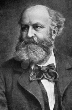 Charles Gounod (1818-1893) on engraving from 1908. French composer best known for his Ave Maria as well as his operas Faust and Romeo & Juliet. Engraved by unknown artist and published in The world's