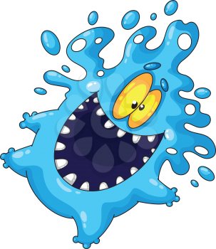 illustration of a bubble monster