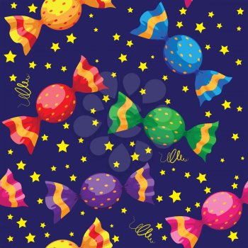 illustration of a pattern nice sweets candy