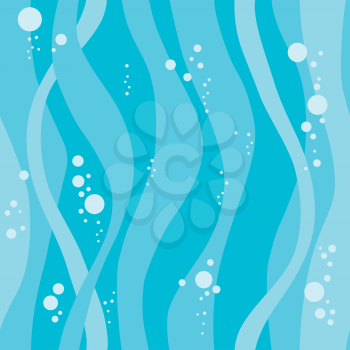 illustration of a seamless waves background blue