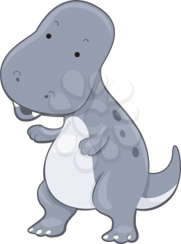 Royalty Free Clipart Image of a T-Rex