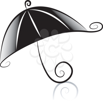 Royalty Free Clipart Image of a Parasol