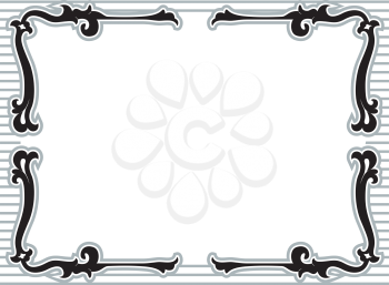 Frame Illustration Featuring Ready to Use Vine Stencils
