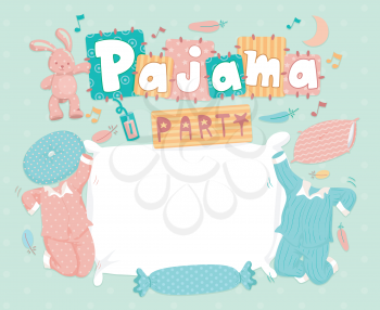 Typography Illustration for a Pajama Party
