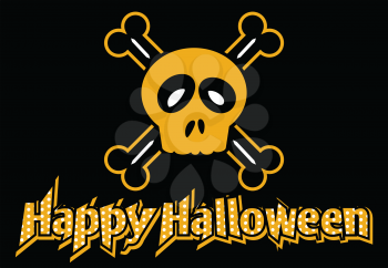 Royalty Free Clipart Image of a Happy Halloween Background