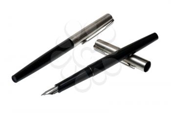 Royalty Free Photo of Two Pens, One Uncapped