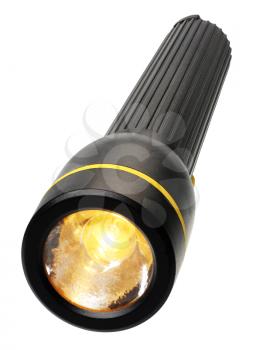 Royalty Free Photo of a Flashlight Turned On