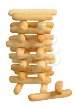 Royalty Free Photo of a Stack of Snack Crackers