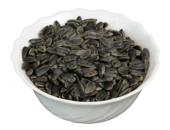 Royalty Free Photo of Sunflower Seeds in a Bowl