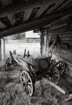 Royalty Free Photo of an Old Farm Cart