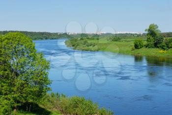 Royalty Free Photo of a River in Belarus, Western Dvina