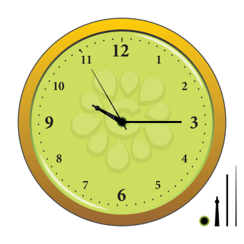 Royalty Free Clipart Image of a Clock 