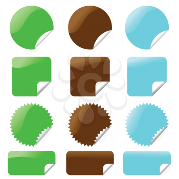 Royalty Free Clipart Image of Glossy Icons
