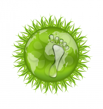 Illustration go green concept, save our planet - vector