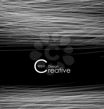 Illustration Creative Abstract Background with Lines - vector
