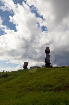 Royalty Free Photo of the Easter Island Statues