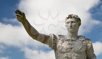 Roman Emperor Augustus marble Statue