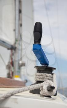 Royalty Free Photo of a Yacht Rigging