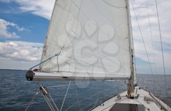 Royalty Free Photo of a Yacht Sail