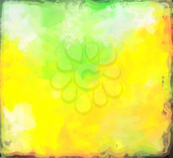 Green Yellow abstract watercolor background paper design of bright color splashes modern art painted canvas background texture atmosphere art