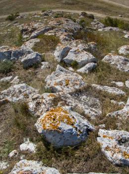 ancient stones on ground