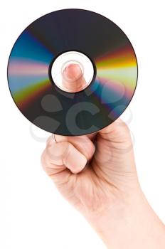 Royalty Free Photo of a Person Holding a Disc