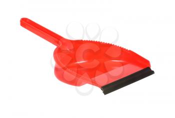 Royalty Free Photo of a Red Dustpan