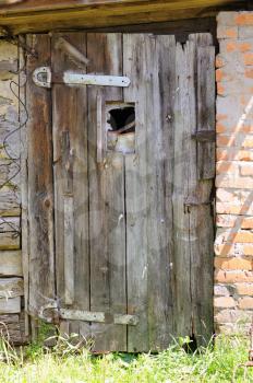 Royalty Free Photo of a Door to a Shed