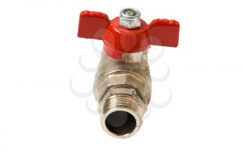 Water valve isolated on white background.(clipping path included)