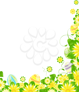 Royalty Free Clipart Image of an Easter Border