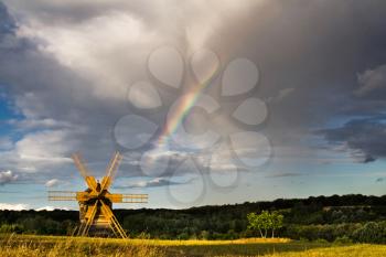 Royalty Free Photo of a Windmill in the Ukraine