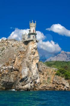 Royalty Free Photo of a Mock-Medieval Castle Near Yalta, in Crimea, Ukraine