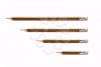 Royalty Free Photo of Four Pencils