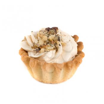 Royalty Free Photo of Nuts on a Cupcake