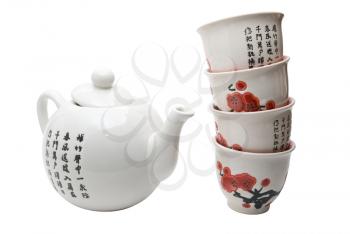 Royalty Free Photo of a Teapot and Glasses